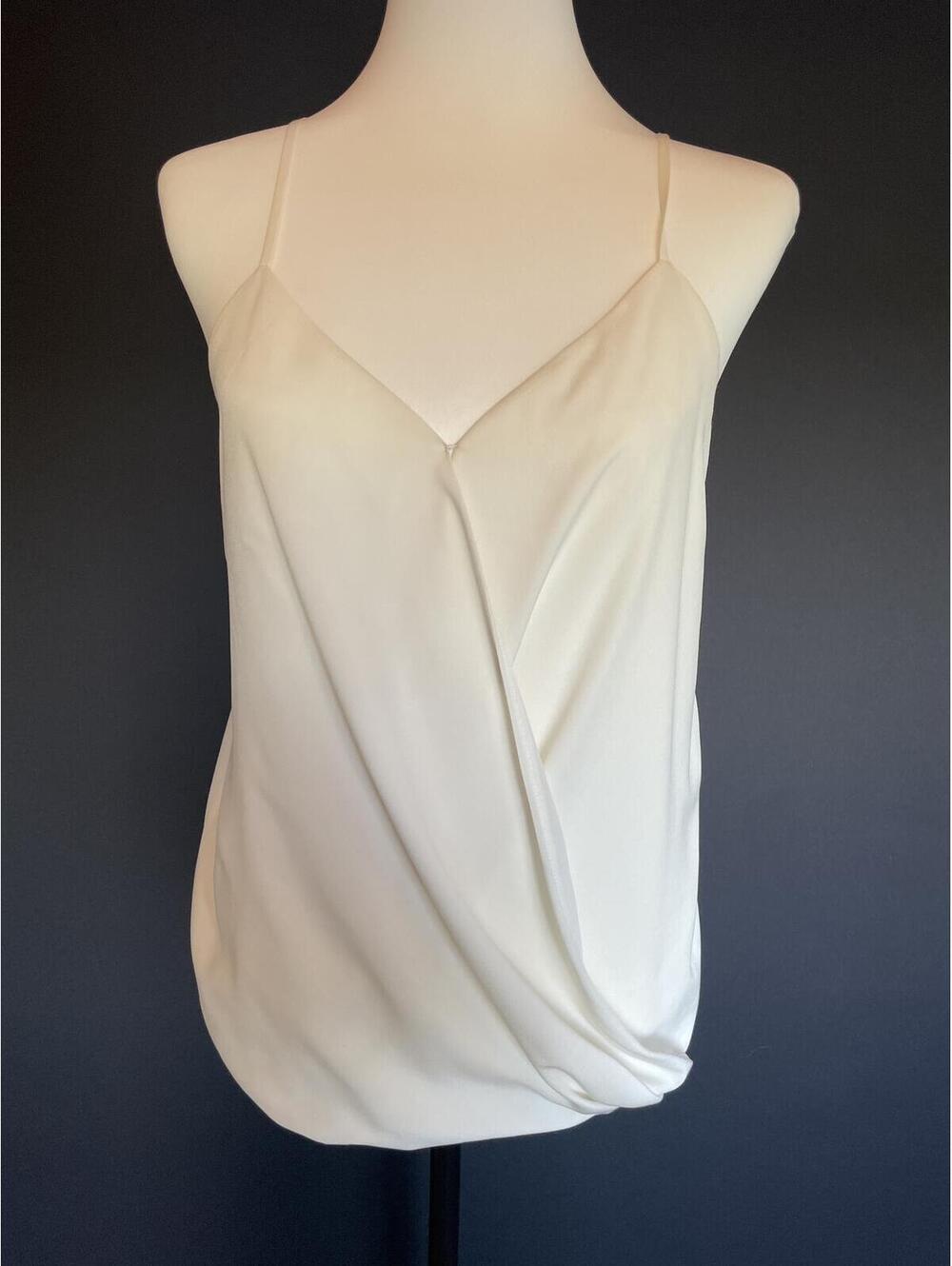 Ivory Draped Cami S Fairycore Ethereal Goddess 90s Minimalist Quiet Luxury Pixie